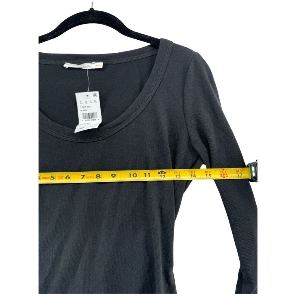 Lush Black Long Sleeve Top - NWT - Picture 6 of 6
